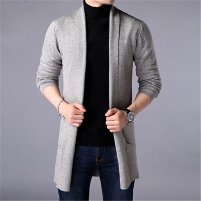 Chaqueta Suéter Casual con Bolsillos para Hombre