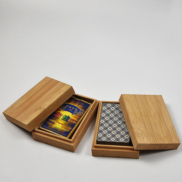 Caja de Bambú Natural Tiandi Cover - Diseño Original Sin Barniz