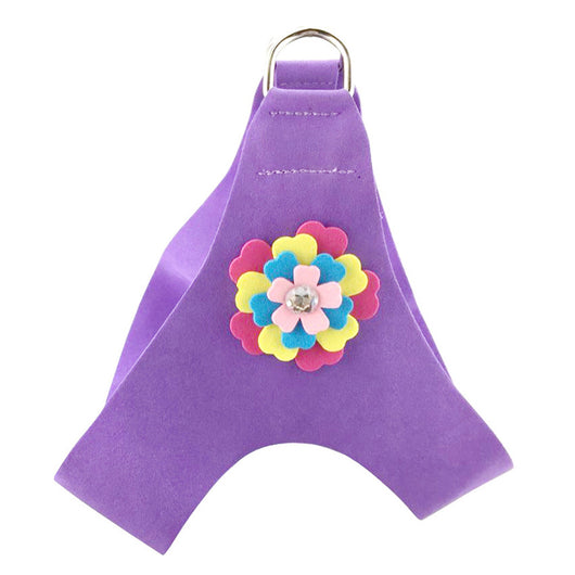 Arnés Pectoral para Mascotas con Patrón de Flores de Terciopelo y Cuerda de Tracción - Image 15