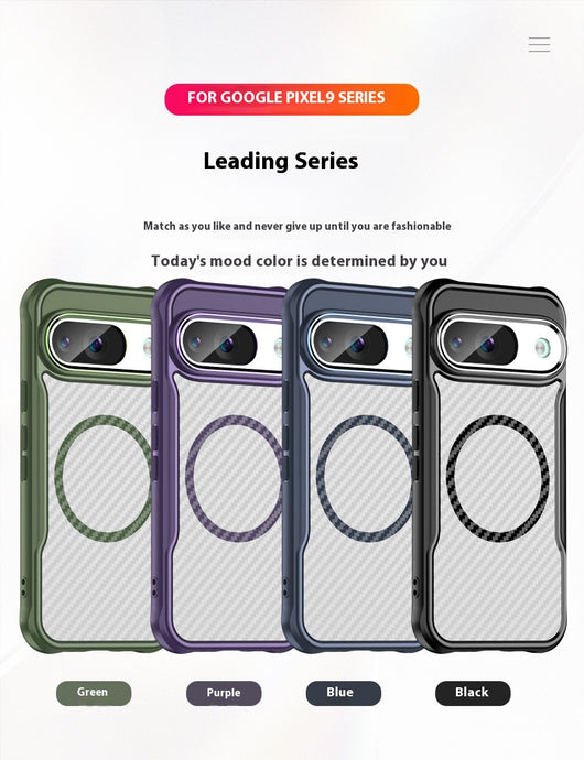 Funda Magnética de Fibra de Carbono Transparente para Celular - Image 24
