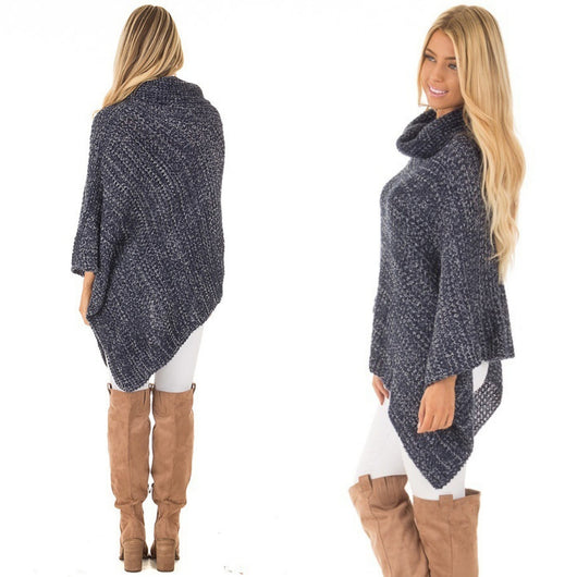 Chaqueta de punto tipo capa - Image 3