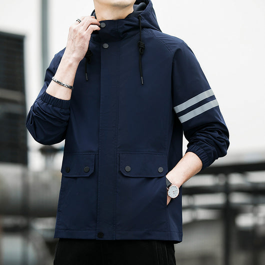 Chaqueta Reflectante de Moda Coreana para Hombre - Image 16