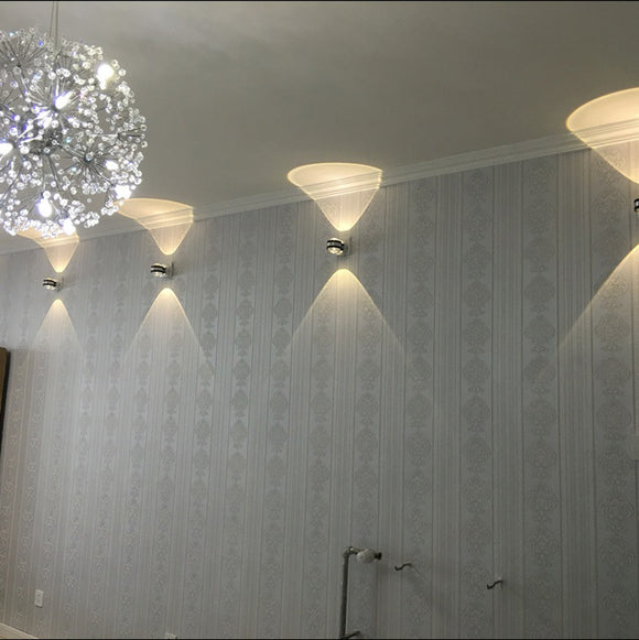 Lámpara de Pared LED Doble para Dormitorio con Interruptor Integrado
