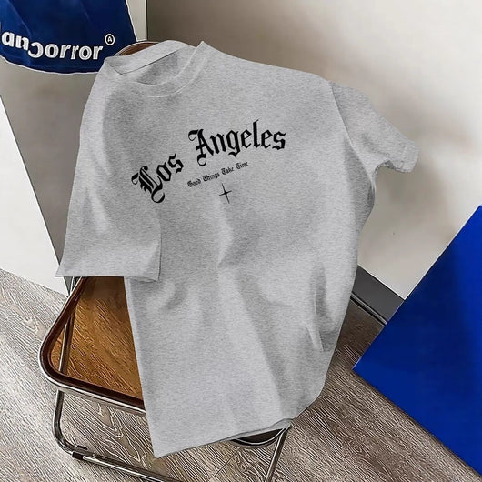 Playera Casual Los Angeles Cuello Redondo Hombre - Image 4
