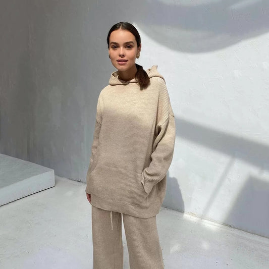 Conjunto Deportivo Mujer Otoño con Capucha - Estilo Casual Cómodo - Image 2