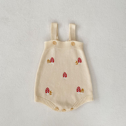 Conjunto de Punto para Bebé con Cuello de Loto Bordado - Ropa de Otoño - Image 4