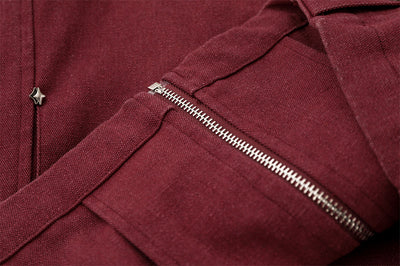 Chaqueta de Trabajo Hombre Cuello Alto Cremallera Suelta Primavera Otoño - Image 13