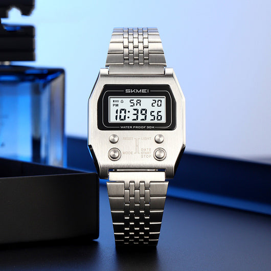 Reloj Digital Minimalista Retro Resistente al Agua para Hombre - Image 5