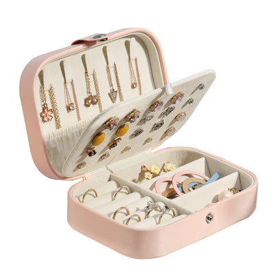 Organizador de Joyas de Dos Niveles Estilo Coreano para Aretes y Anillos - Image 7