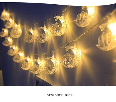 Cadena de Luces LED Luna Decorativa para Festividades - Image 10