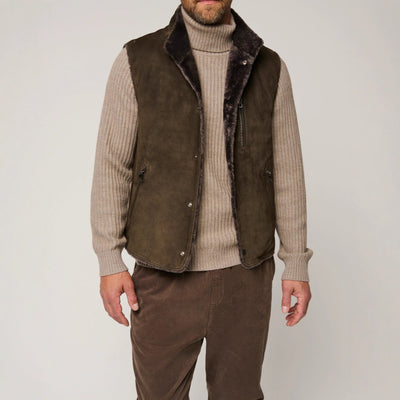 Abrigo de Invierno con Cuello Vuelto y Bolsillos - Diseño Elegante Bicolor - Image 4