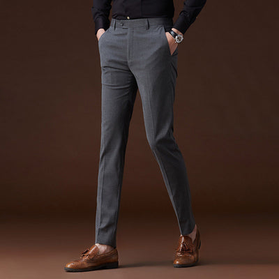 Pantalones de Vestir Casual sin Planchado - Textura Moderna Larga - Image 13