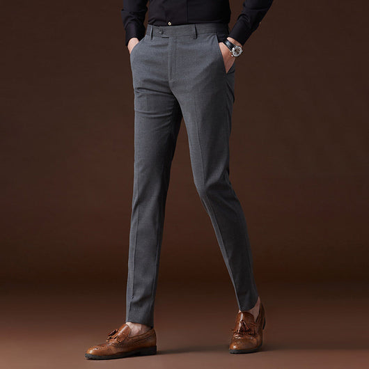 Pantalones de Vestir Casual sin Planchado - Textura Moderna Larga - Image 13