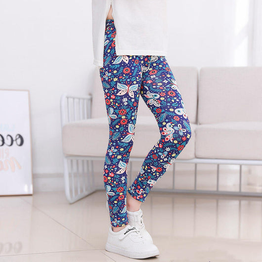 Leggings Infantiles de Cintura Media con Estampado Elástico - Image 11