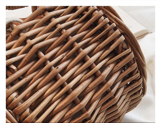 Bolso Bandolera de Mimbre Tejido - Elegancia Artesanal en un Solo Hombro - Image 16