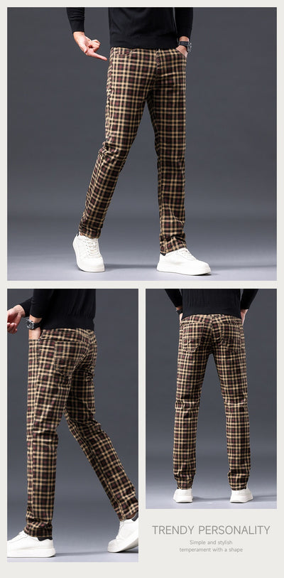 Pantalones Casuales de Algodón Estilo Británico para Hombre - Image 22