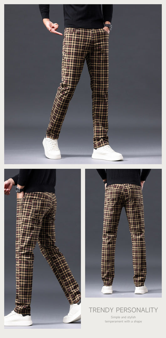 Pantalones Casuales de Algodón Estilo Británico para Hombre - Image 22