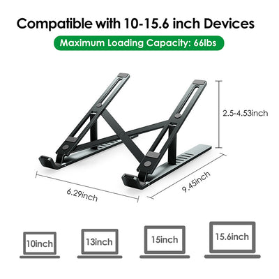 Soporte Portátil para Laptop en Aluminio Ajustable y Plegable - Image 10