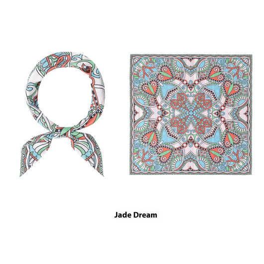 Pañuelo de Seda Estampado Duplex Cuadrado - Image 18