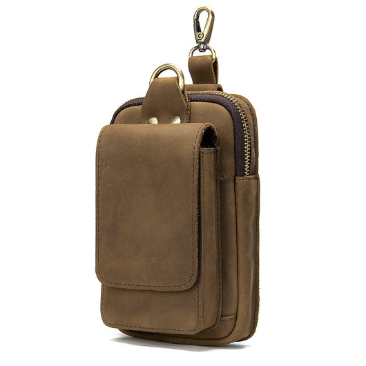 Bolsa de Cintura Multifuncional de Cuero para Hombre - Image 4