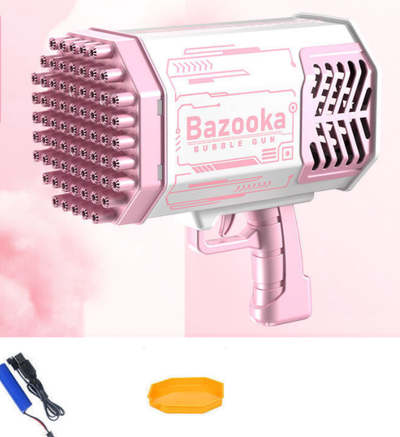 Pistola de Burbujas Automática 69 Agujeros con Luz LED - Juguete Infantil - Image 31