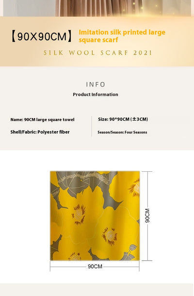 Pañoleta Cuadrada Primavera - Foulard Ligero Versátil - Image 18