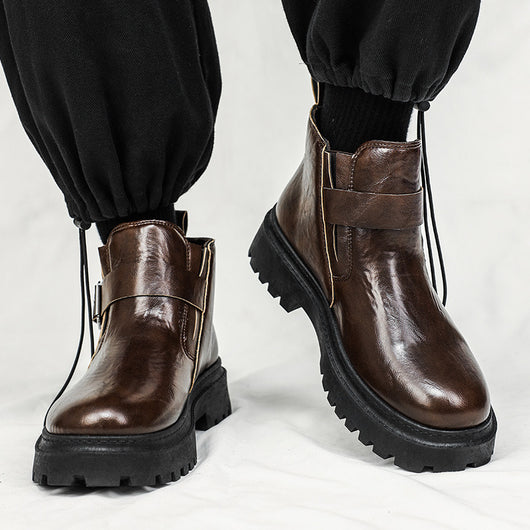 Botas Martin de Cuero PU Impermeables para Exteriores - Image 4