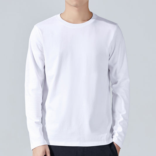 Camiseta Manga Larga Básica de Algodón para Hombre