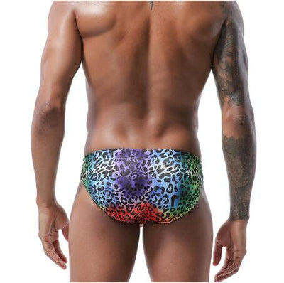 Bañador Estampado Leopardo para Hombre - Shorts de Baño Ajustados