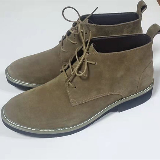 Botas Martin de Cuero Elevadoras para Hombre - Caña Media con Gamuza - Image 3