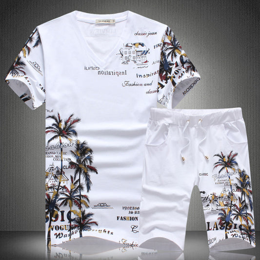 Conjunto Deportivo Casual para Hombre - Playera y Shorts Estampados