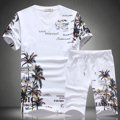 Conjunto Deportivo Casual para Hombre - Playera y Shorts Estampados