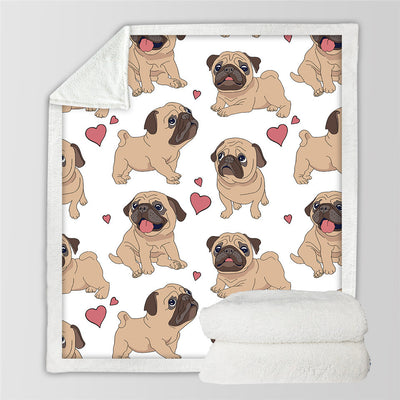 Manta Térmica Doble Capa Estampada de Algodón Fleece - Colección Cachorros