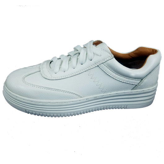 Zapatillas Deportivas Blancas Mujer - Suela Gruesa Transpirable Estilo Coreano - Image 3