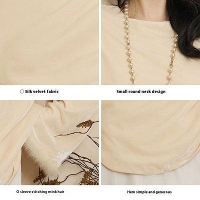 Blusa Tang Suit Estilo Chino con Base Terciopelo - Ropa Elegante para Mujer - Image 3