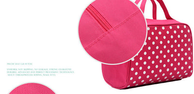Bolsa de Cosméticos Impermeable con Diseño de Puntos - Image 11