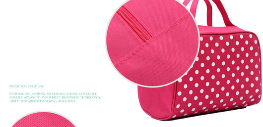 Bolsa de Cosméticos Impermeable con Diseño de Puntos - Image 11