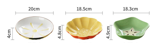 Plato de Cerámica Decorativo con Diseño de Frutas 8 Pulgadas - Image 16
