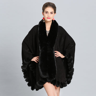 Chal Grueso de Invierno con Cuello Imitación Piel de Zorro - Image 15