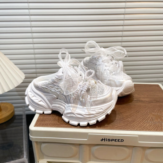 Zapatos para Bebé Niña con Moño de Encaje Perla - Image 13