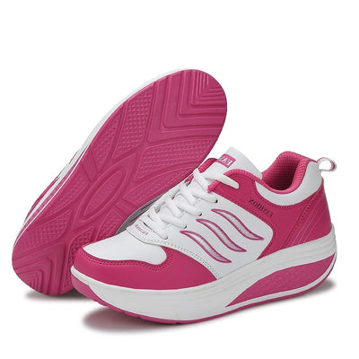 Tenis de Cuero Transpirable con Plataforma Elevada para Mujer - Image 12