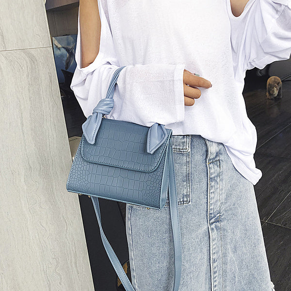 Bolso Bandolera con Textura Piedra