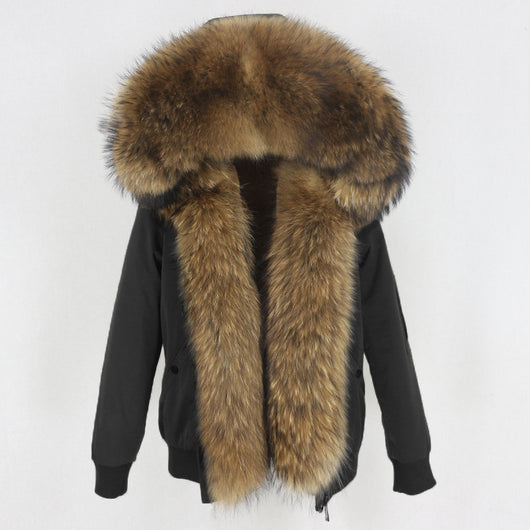 Parka con Forro de Piel de Mapache - Abrigo Térmico Premium - Image 8
