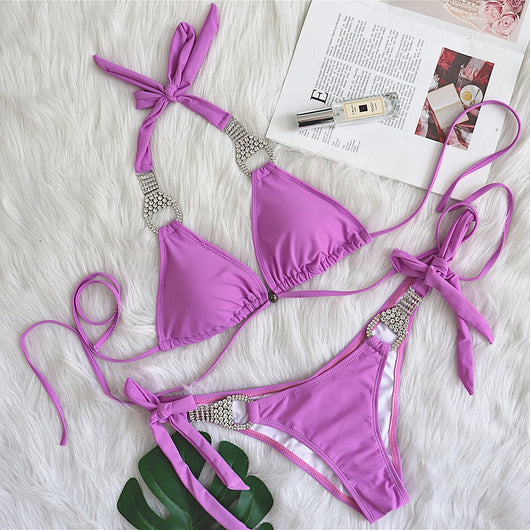 Bikini Lujo con Cristales Brillantes - Image 6