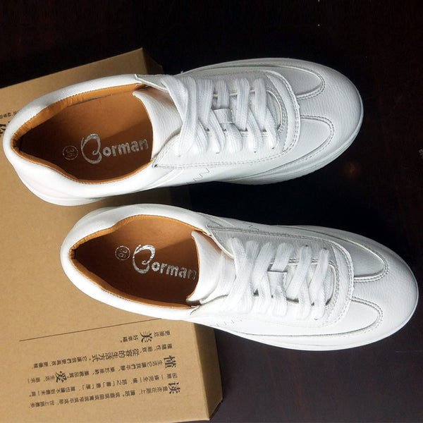Zapatillas Deportivas Blancas Mujer - Suela Gruesa Transpirable Estilo Coreano - Image 5