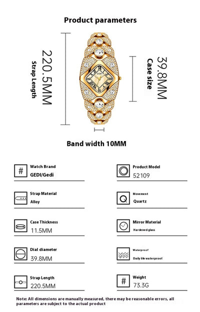 Reloj de Pulsera Vintage de Cuarzo para Mujer - Diseño Exclusivo - Image 7