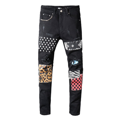 Pantalones Rotos con Parches Estilo Urbano - Image 3