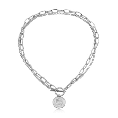 Collar Colgante Doble Cadena Elegante para Mujer - Image 4