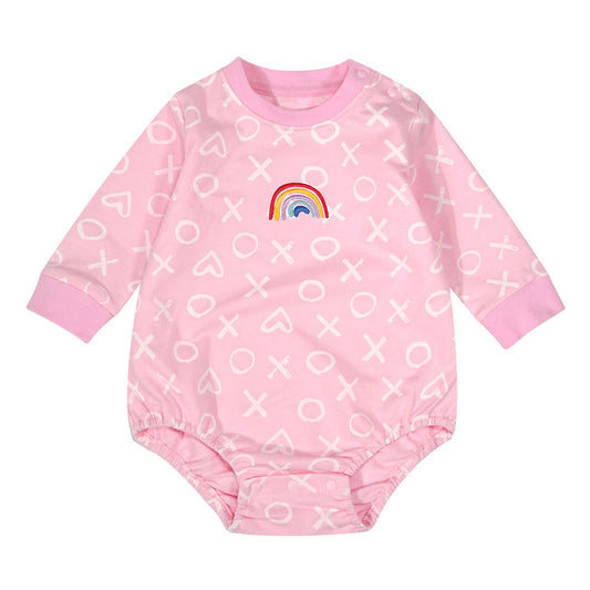 Pijama Enterizo para Bebé con Diseño Triangular - Manga Larga Primavera y Otoño