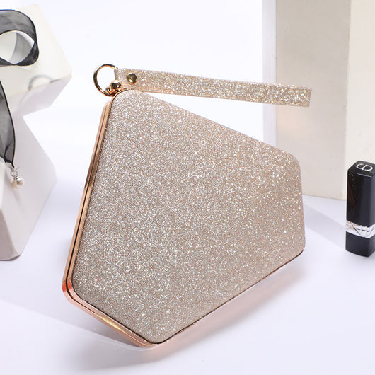 Bolso de Hombro Reflectante con Acabado Brillante para Mujer - Image 9
